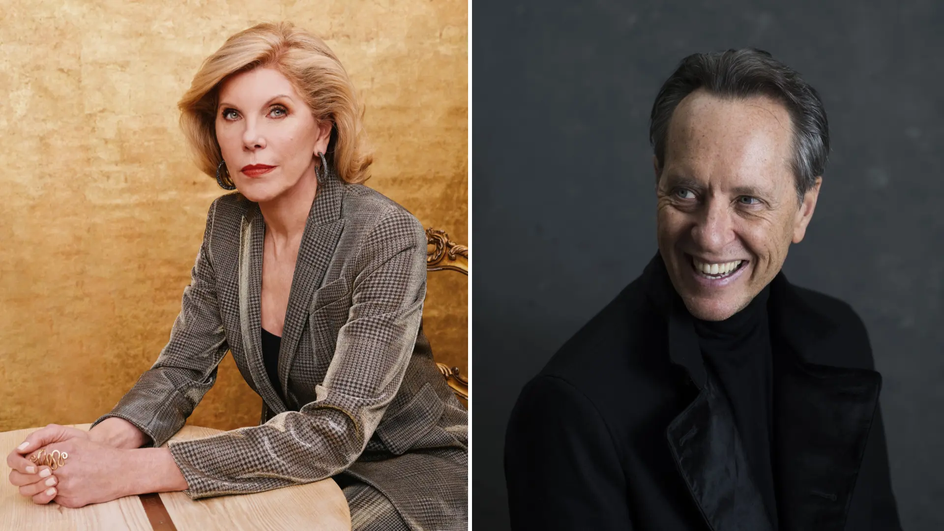 Christine Baranski & Richard E. Grant headshots